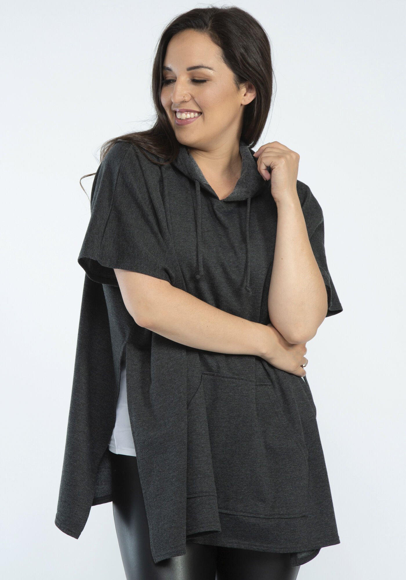 judith hooded poncho Image 3