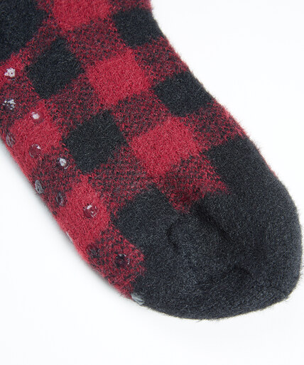 buffalo plaid slipper socks  Image 3