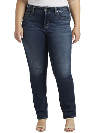 WB high rise avery straight leg jeans , 