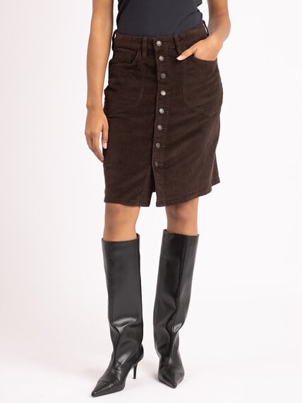 corduroy midi skirt corduroy midi skirt Image 2