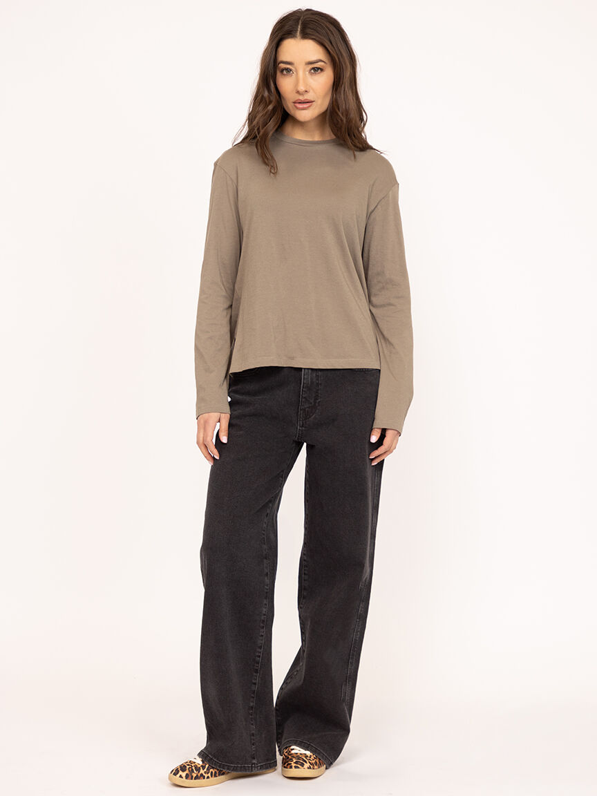 long sleeve tee olive