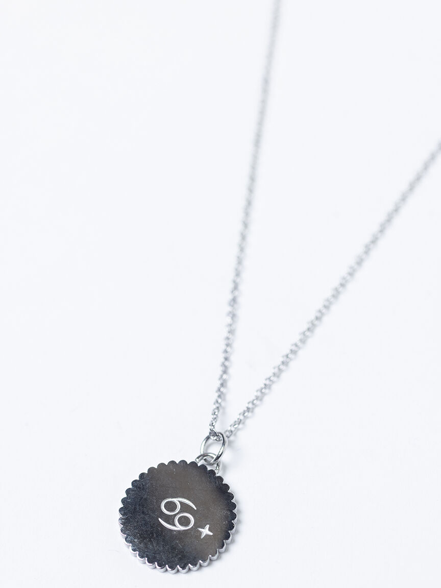 dainty zodiac necklace silver