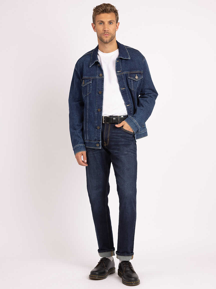 damon athletic straight jean dark authentic Image 5