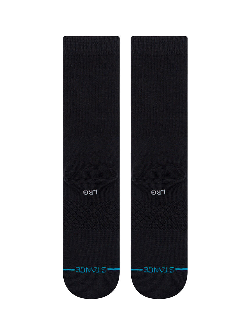 icon crew sock black