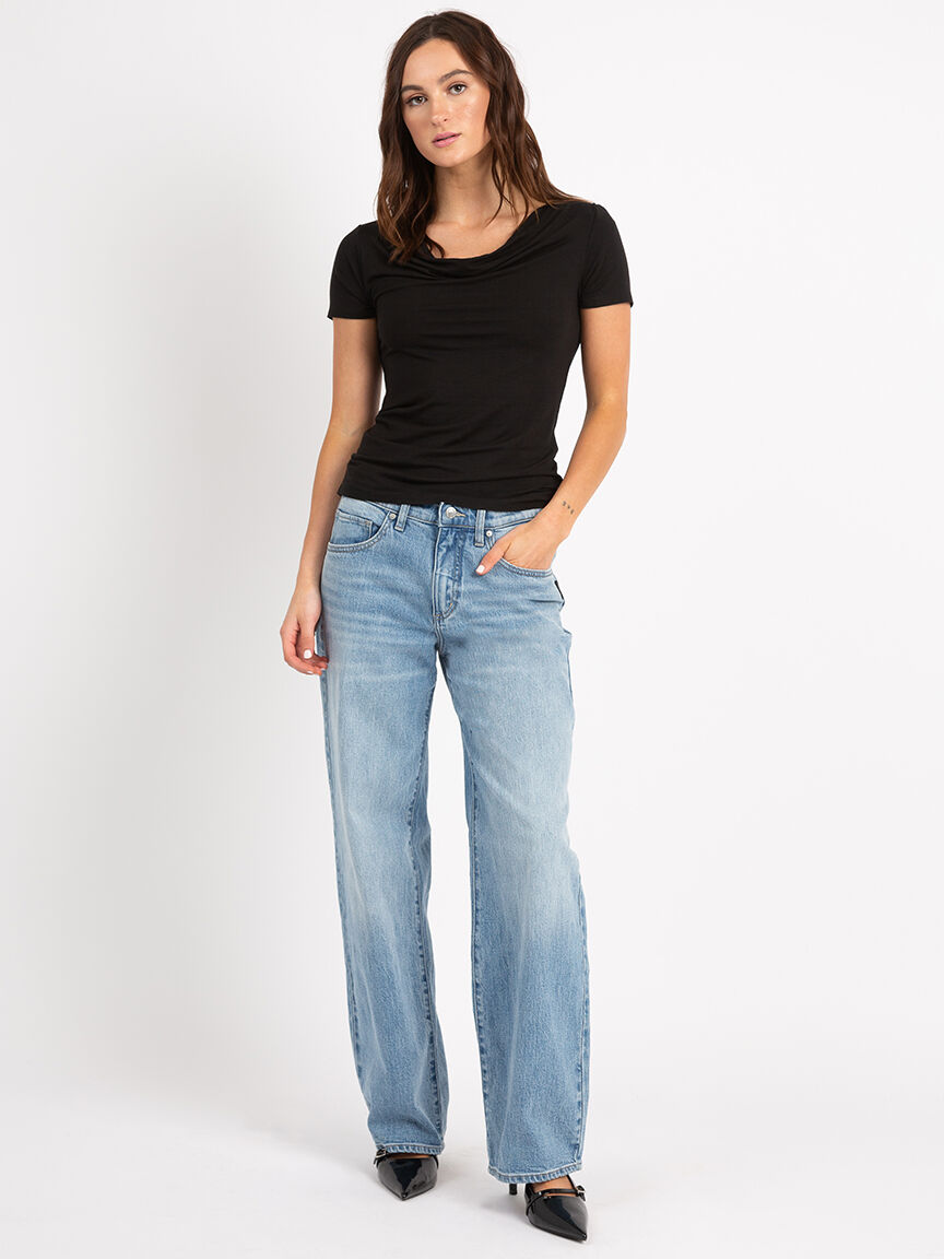 karla cowl neck short sleeve Image 2