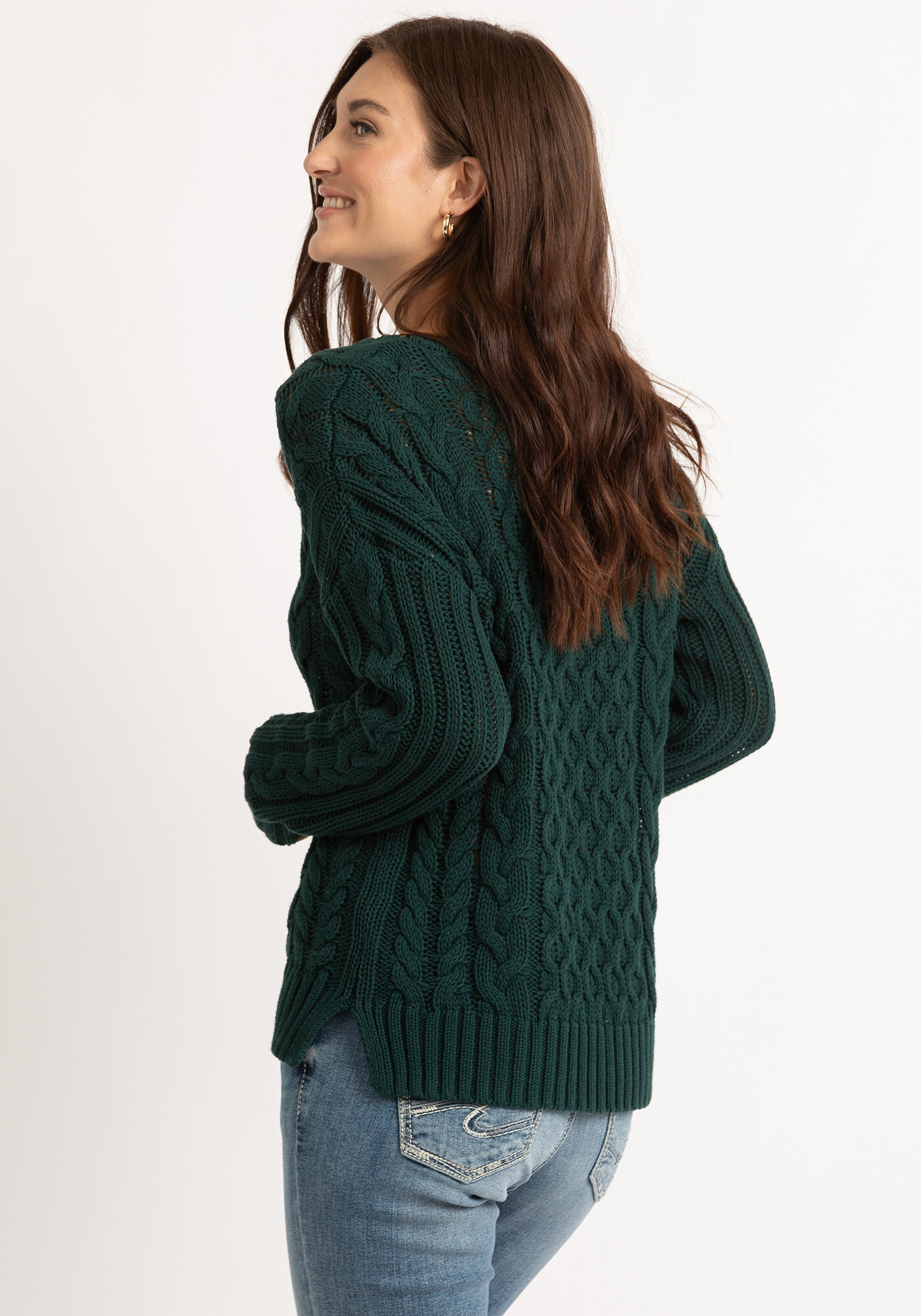 wanda cable v-neck popover Image 4