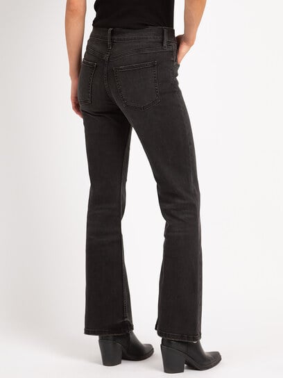 olivia bootcut jean washed black olivia bootcut jean washed black
