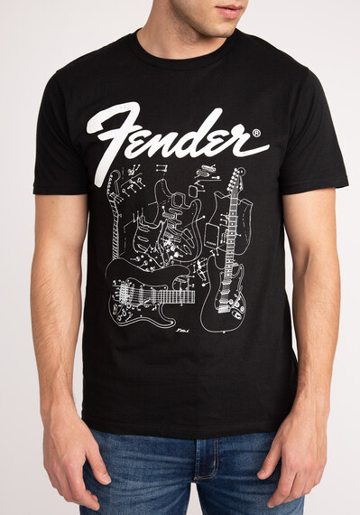 fender blueprints vintage t-shirt Image 5