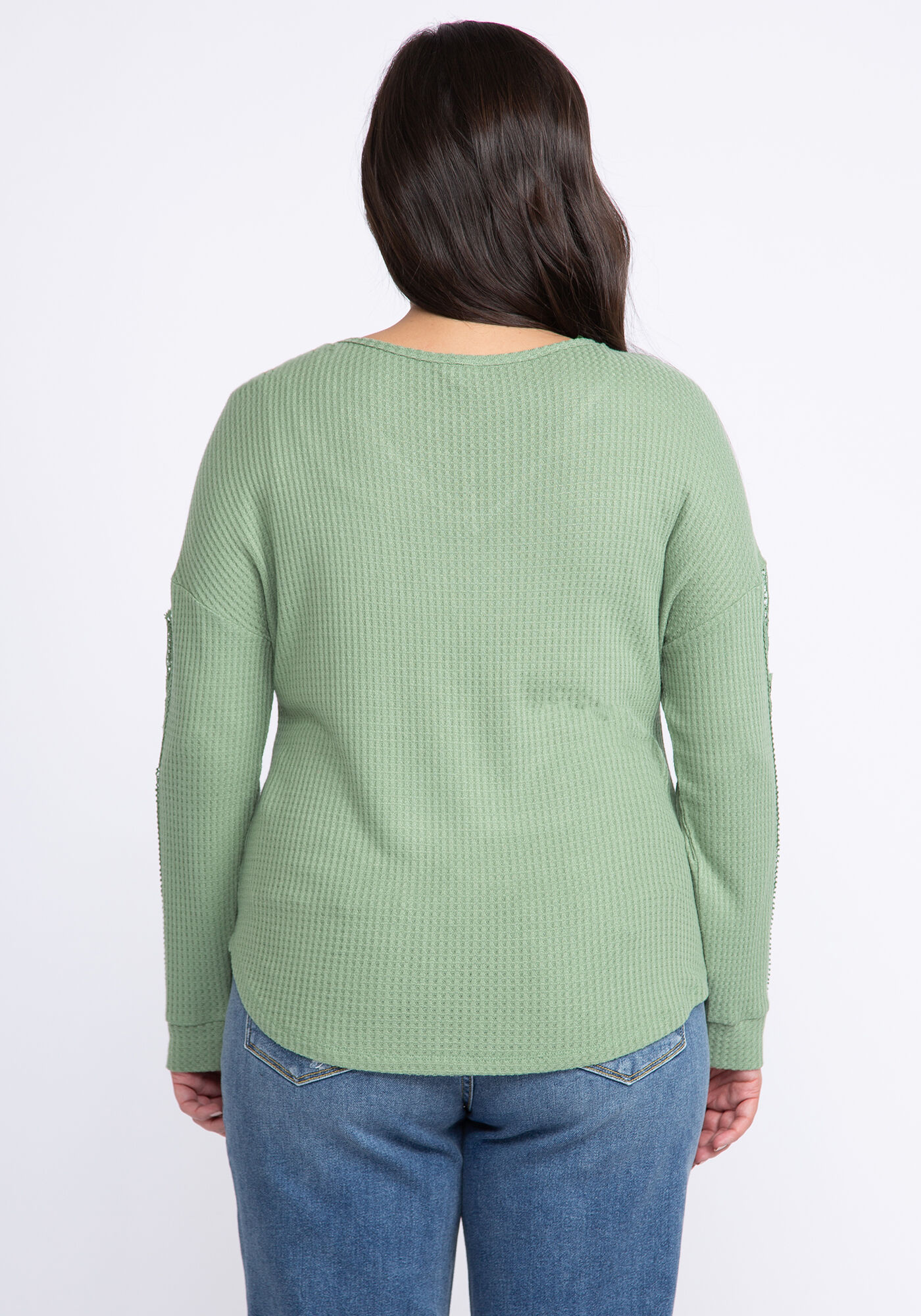 everly crochet trim longsleeve Image 2