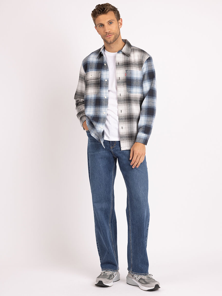 colourblock plaid overshirt Image 2