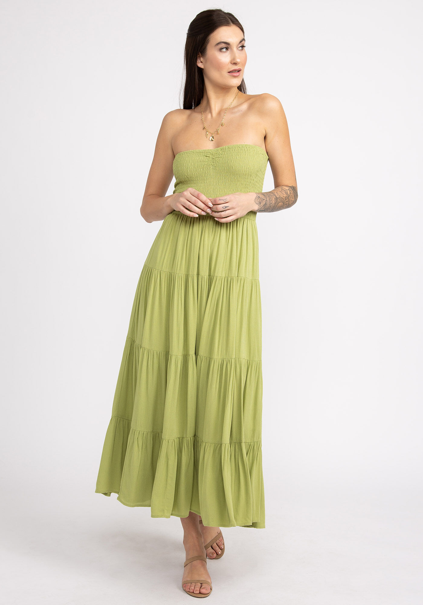 kelly strapless maxi dress Image 4