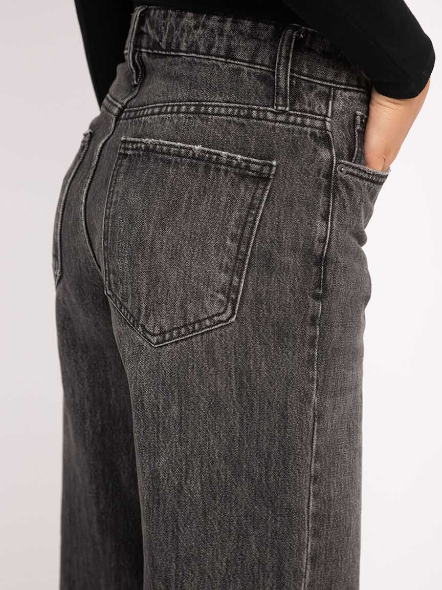 faye wide leg jean black Image 4