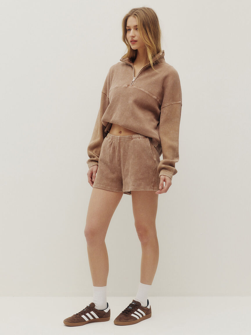 tyla waffle shorts Image 2