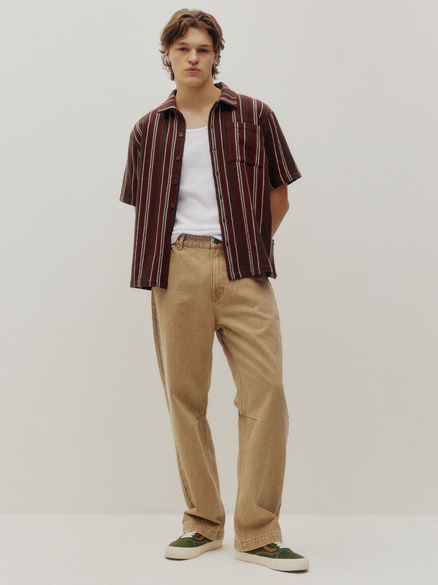 textured stripe shirt