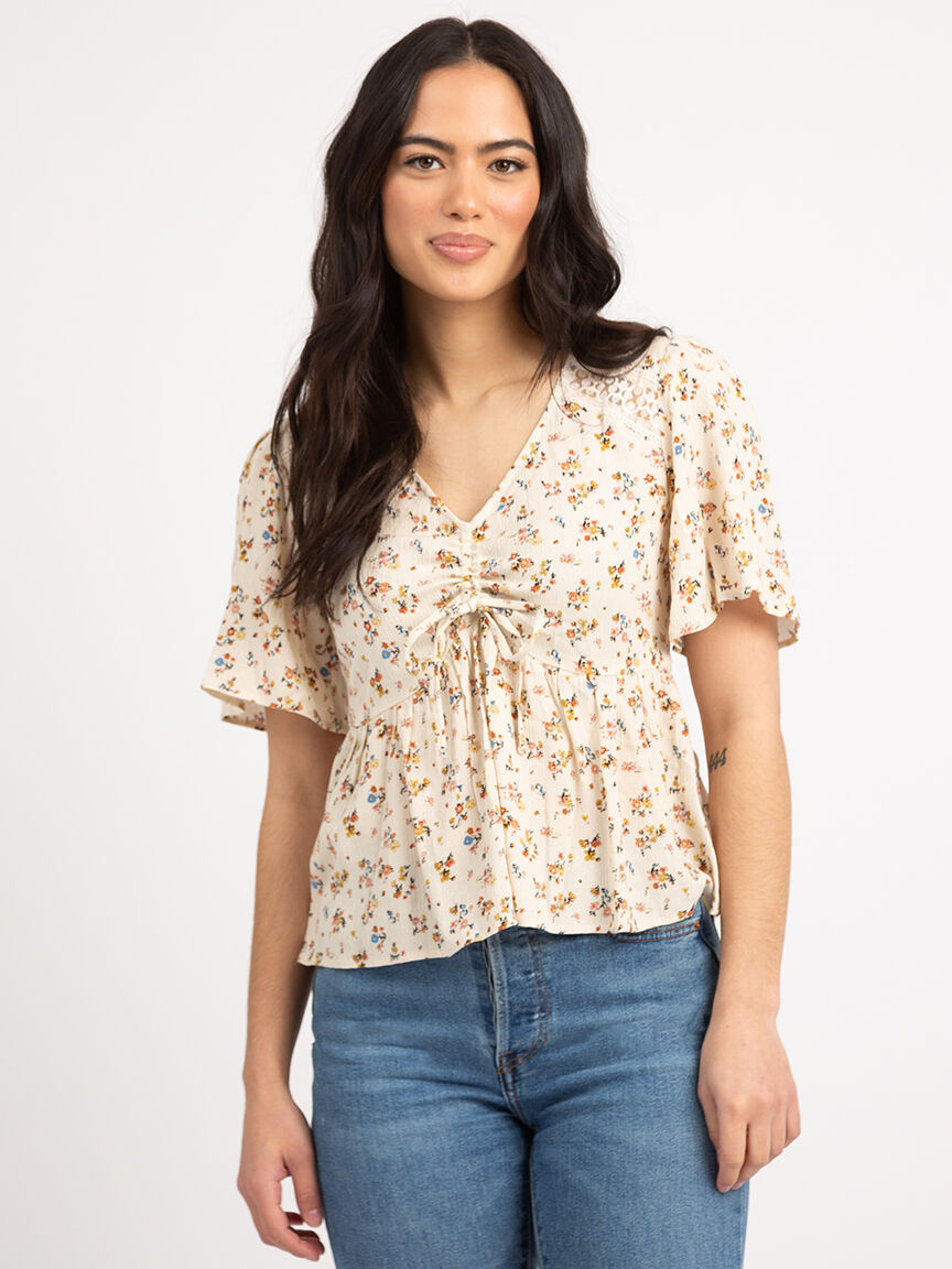 wendi short sleeve peplum top Bootlegger 2000006921