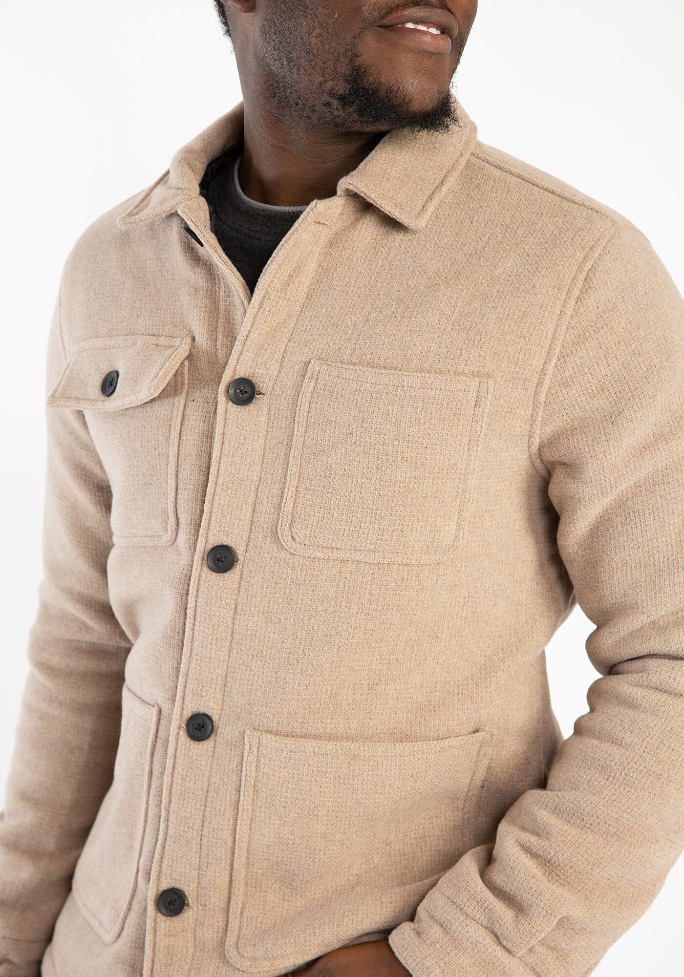 quilted chore jacket Image 6