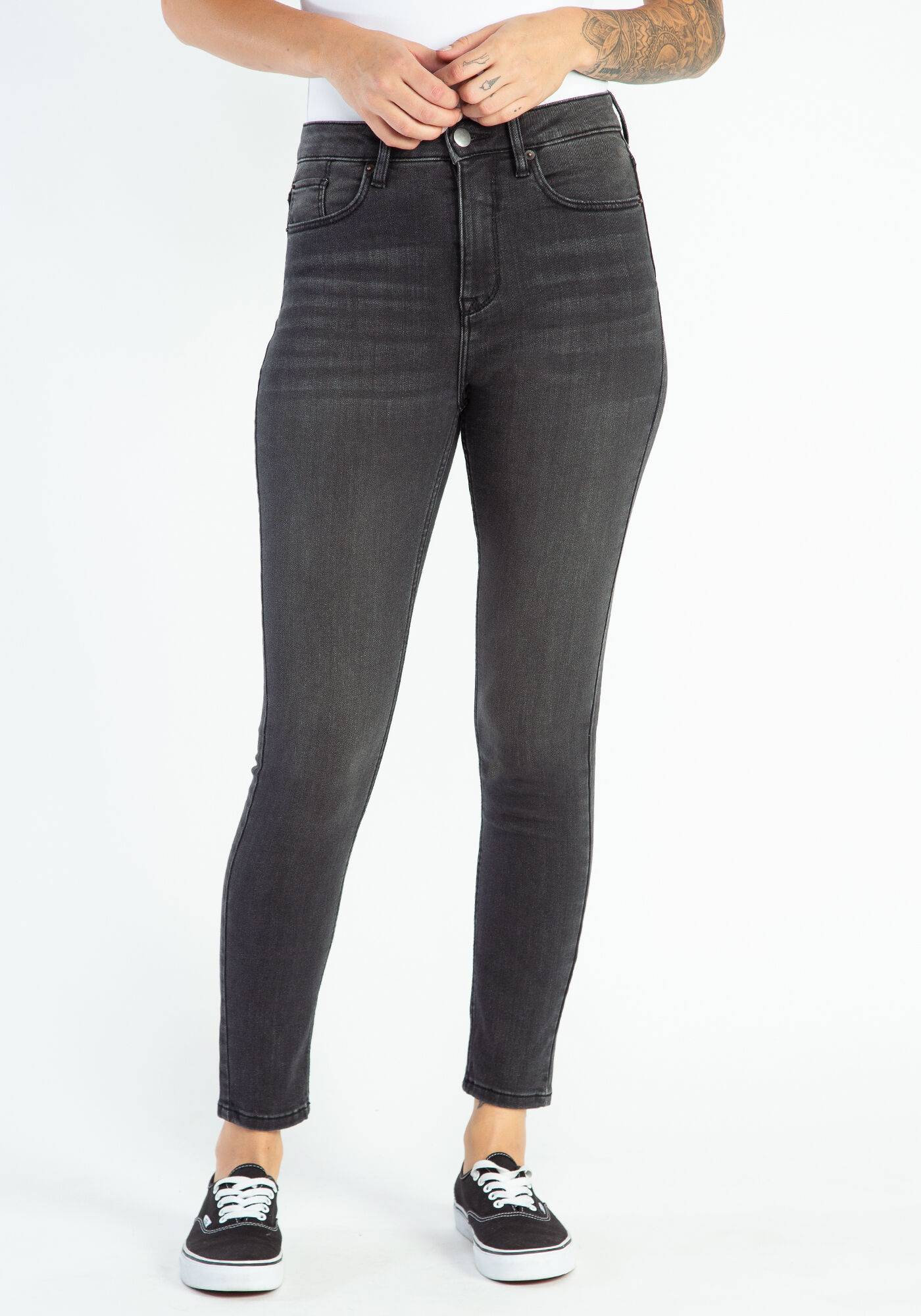 high rise skinny jeans Image 2