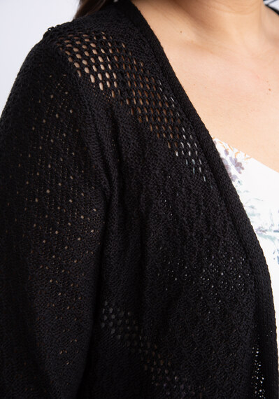 genevive lattice back open cardigan genevive lattice back open cardigan Image 5