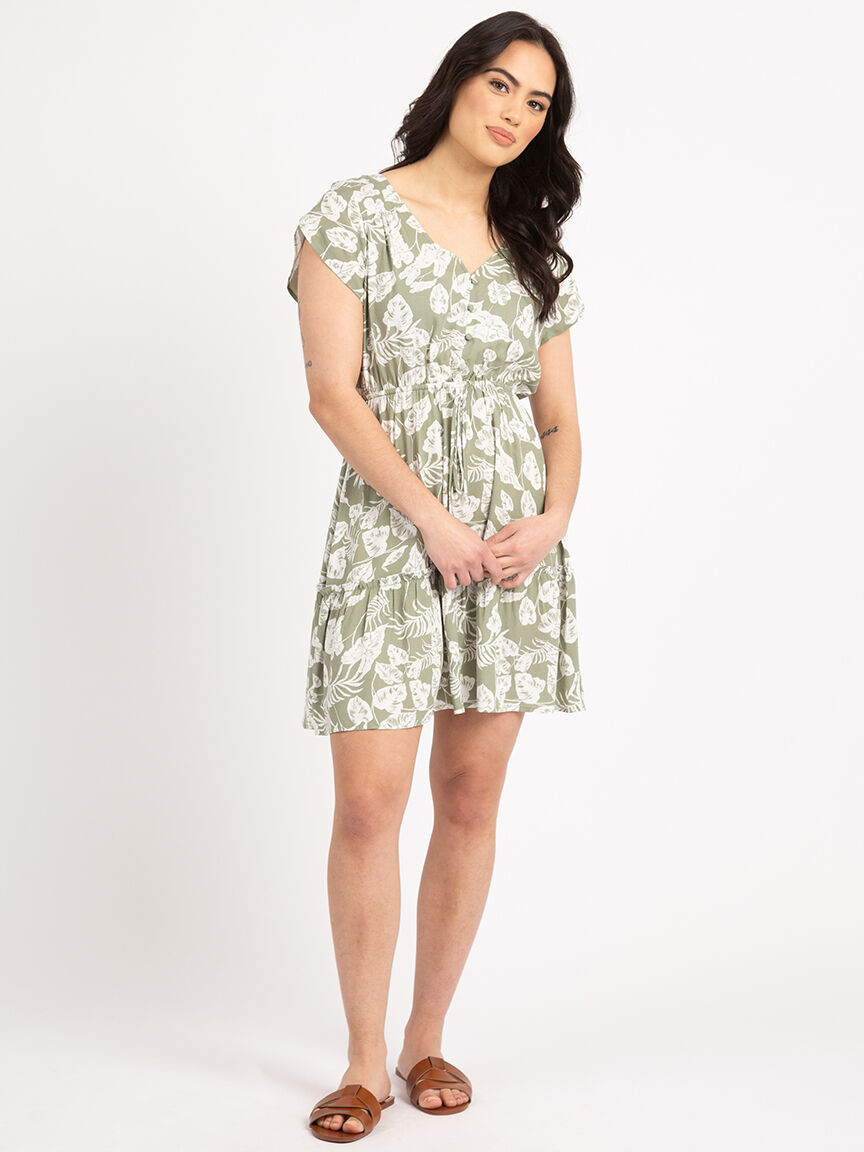 maren tulip sleeve tiered dress Image 1