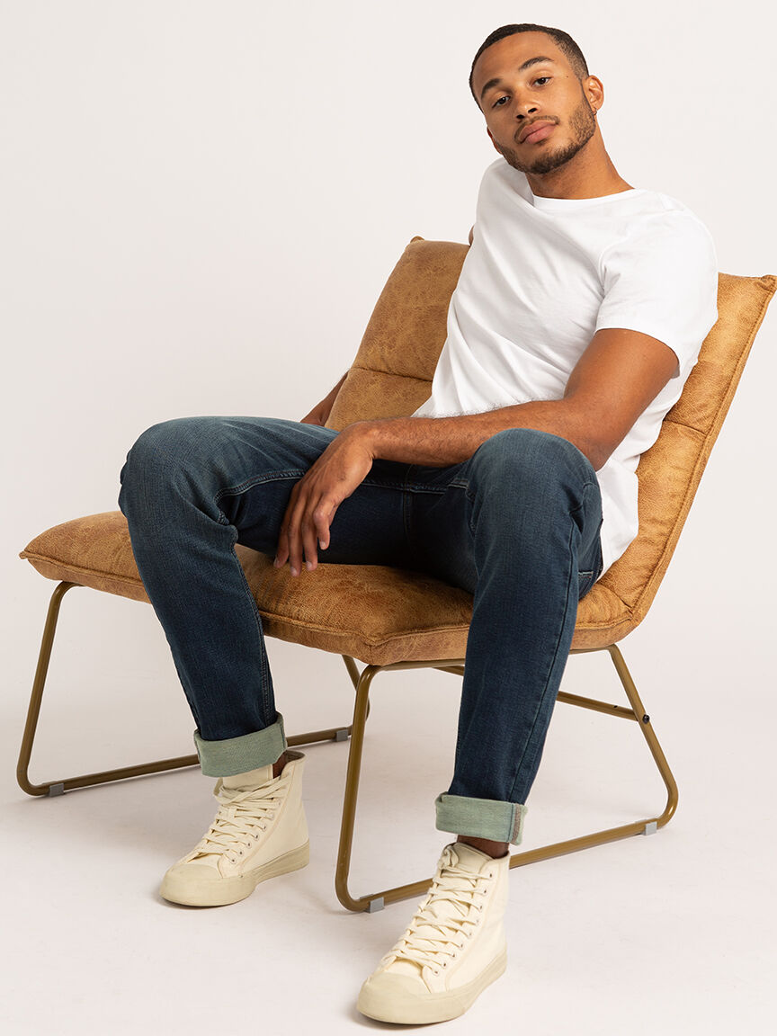 relaxed straight tech jean Image 1