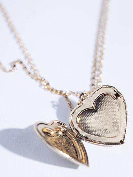 vintage heart locket necklace vintage heart locket necklace Image 4