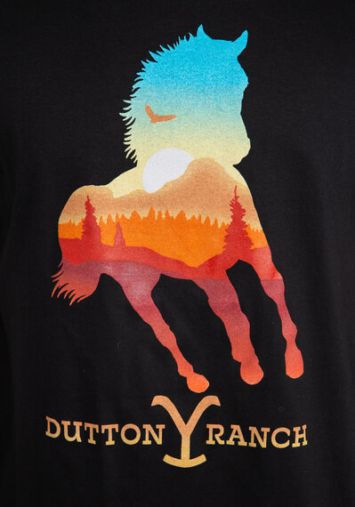 yellowstone horse scene graphic t-shirt Image 6