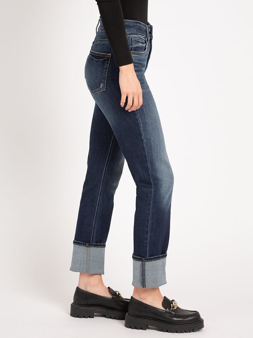 avery straight leg jean SILVER