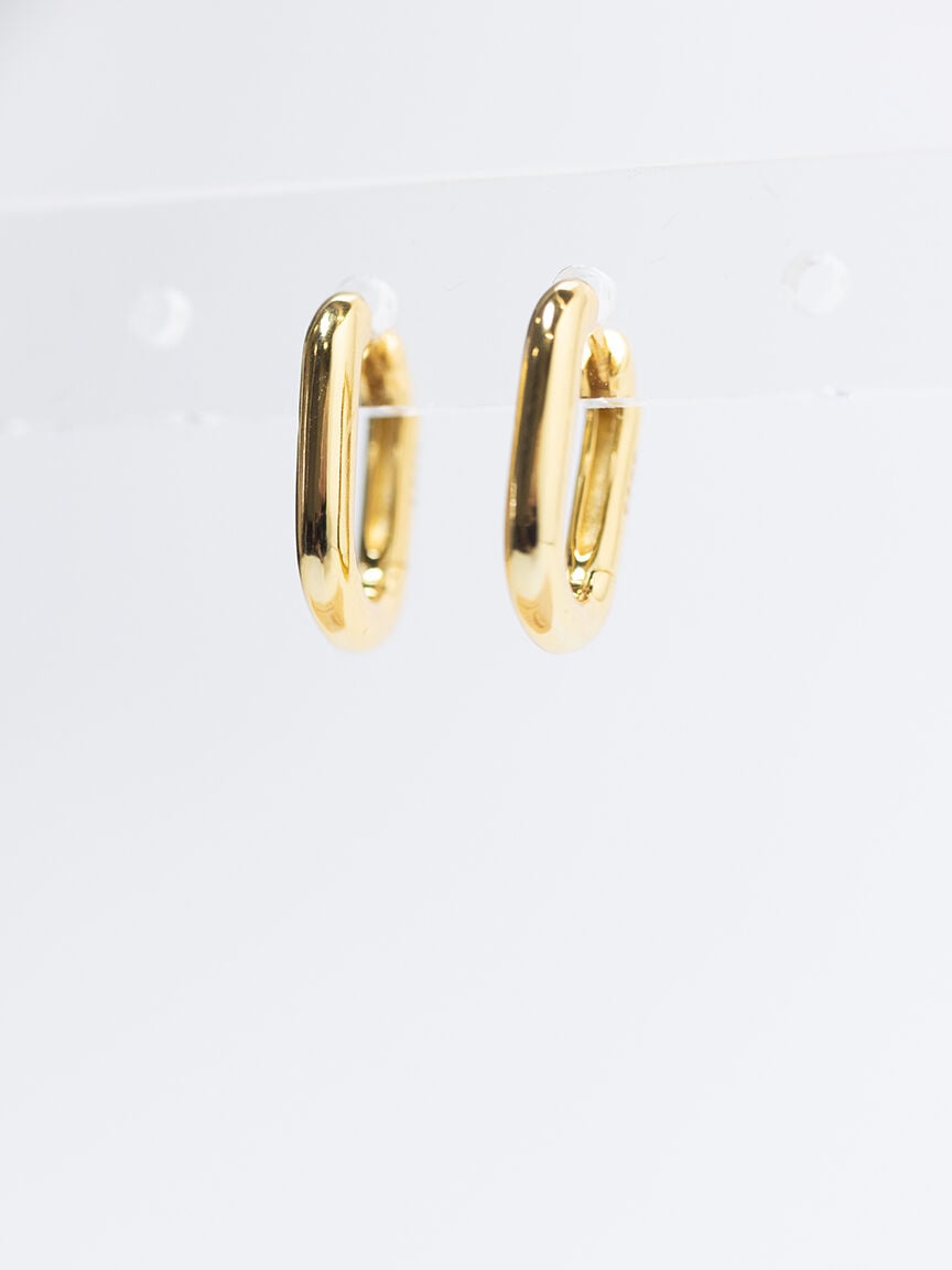 audrey square hoop earrings gold