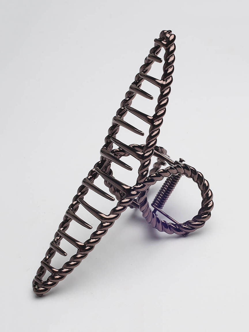 metal loop hair claw clip Image 3