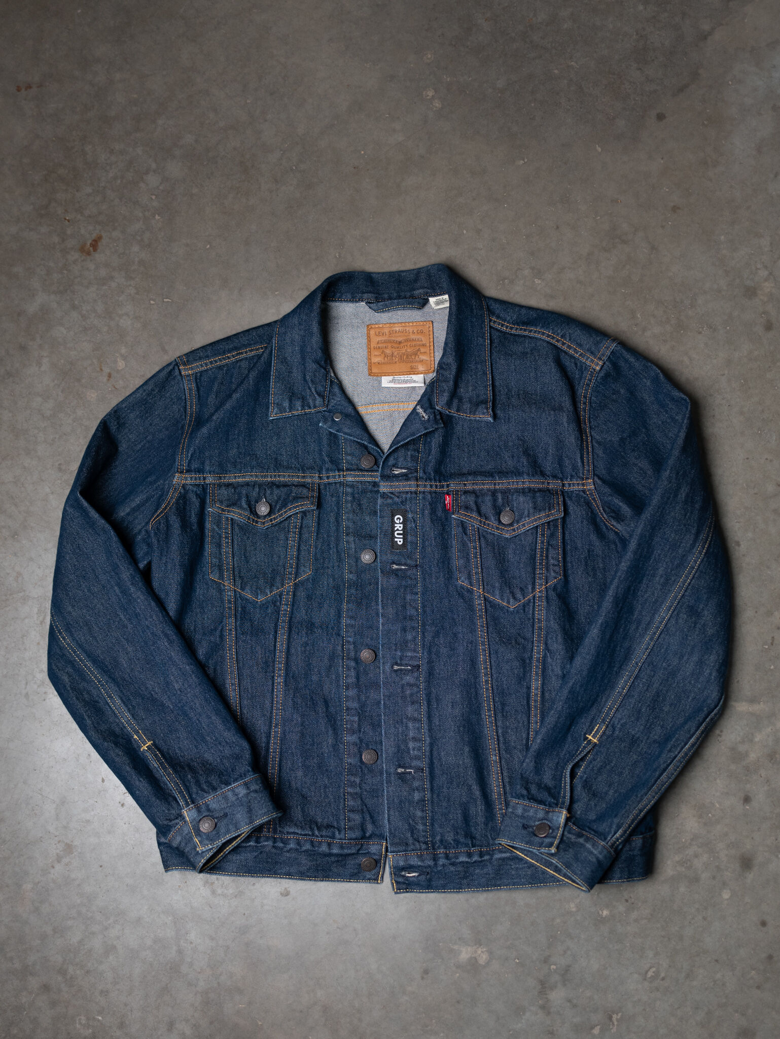 levi's type III trucker jacket with sashiko Image 1