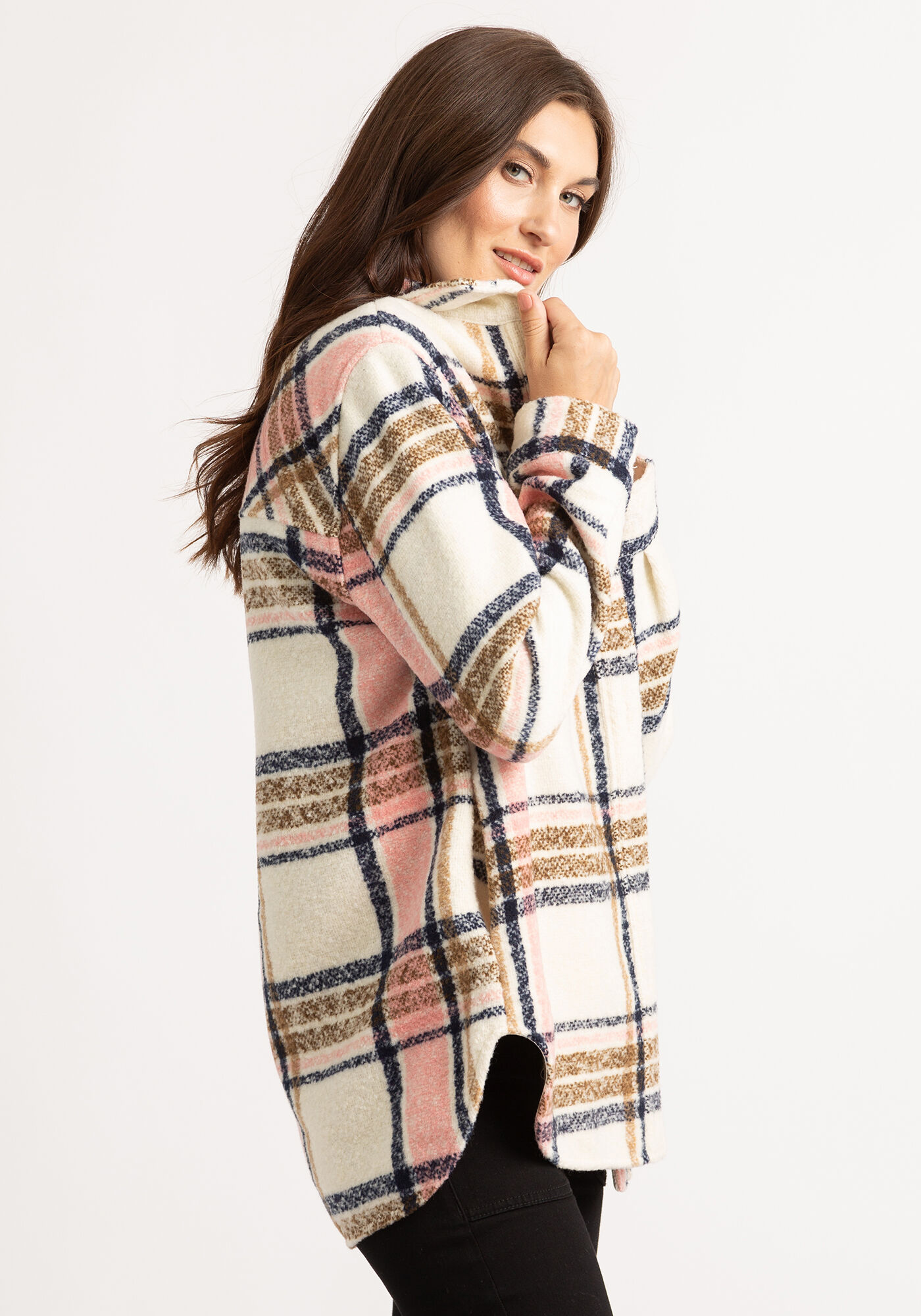 sutton kismet button front shacket Image 2