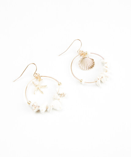 shell hoop earrings Image 3