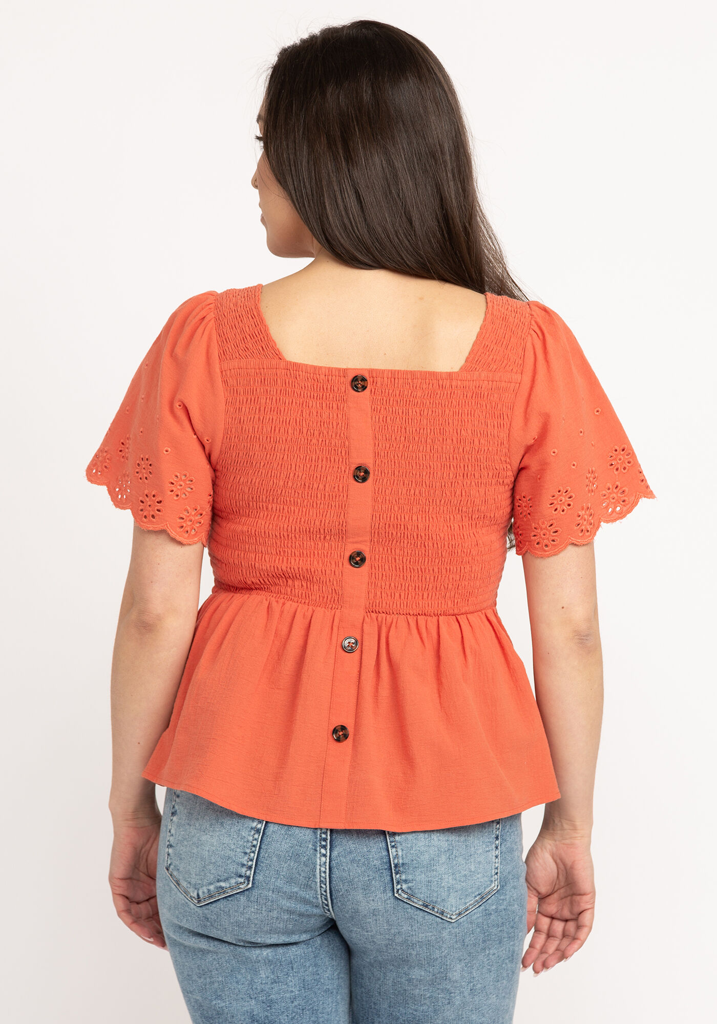 amidala eyelet sleeve peplum Image 2