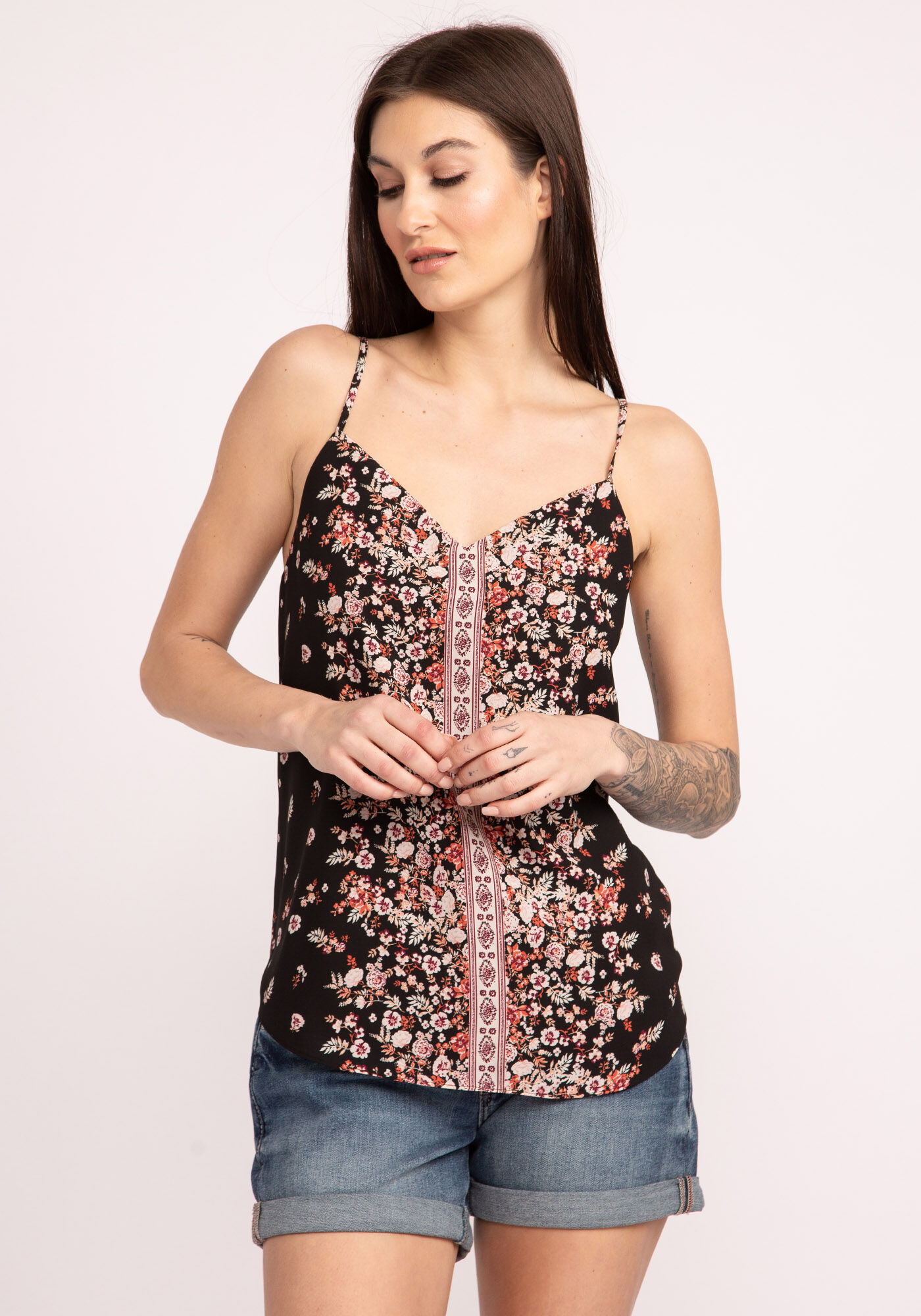 louise floral printed cami Image 1
