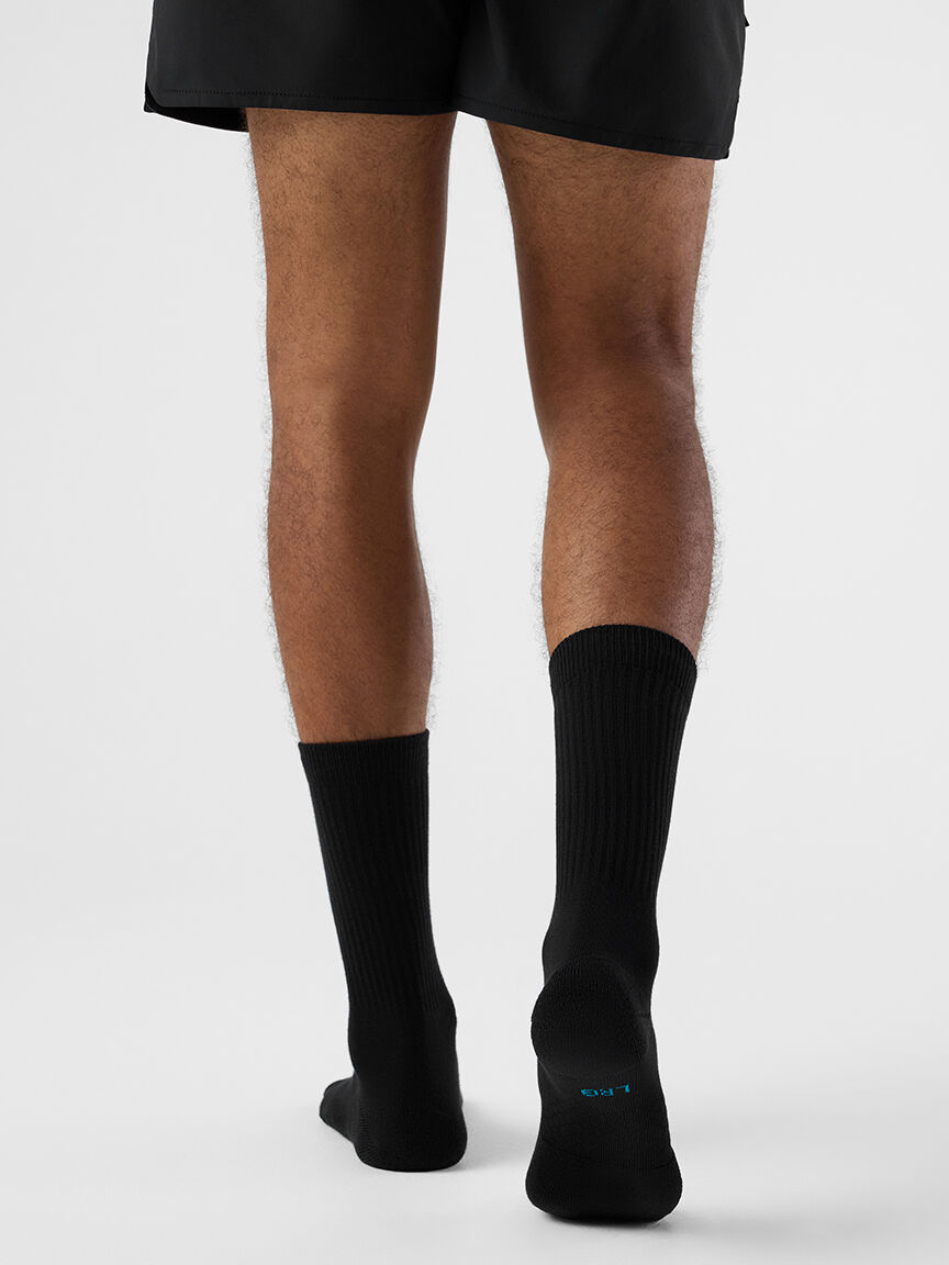 icon crew sock black