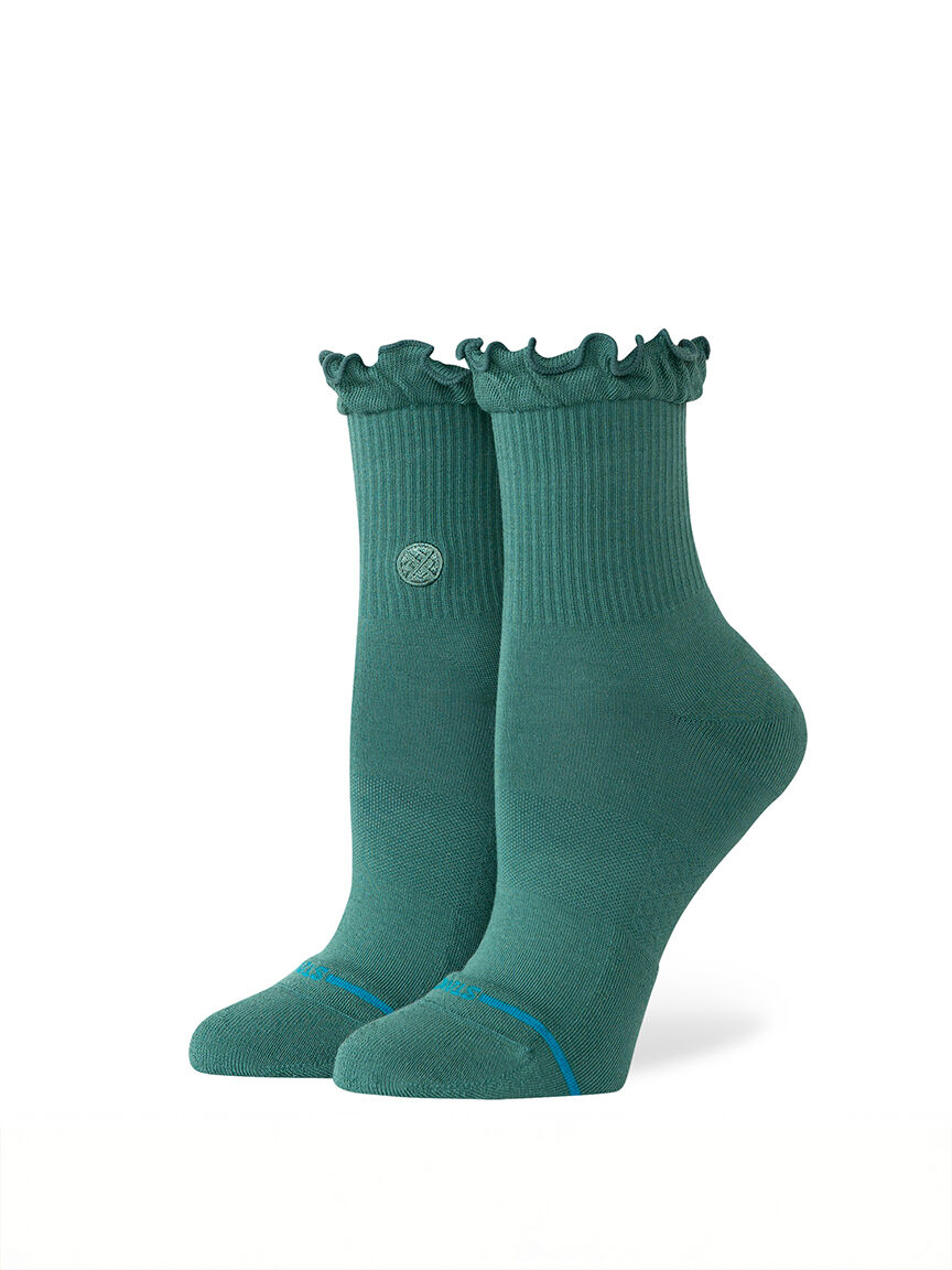 ruffle icon quarter socks