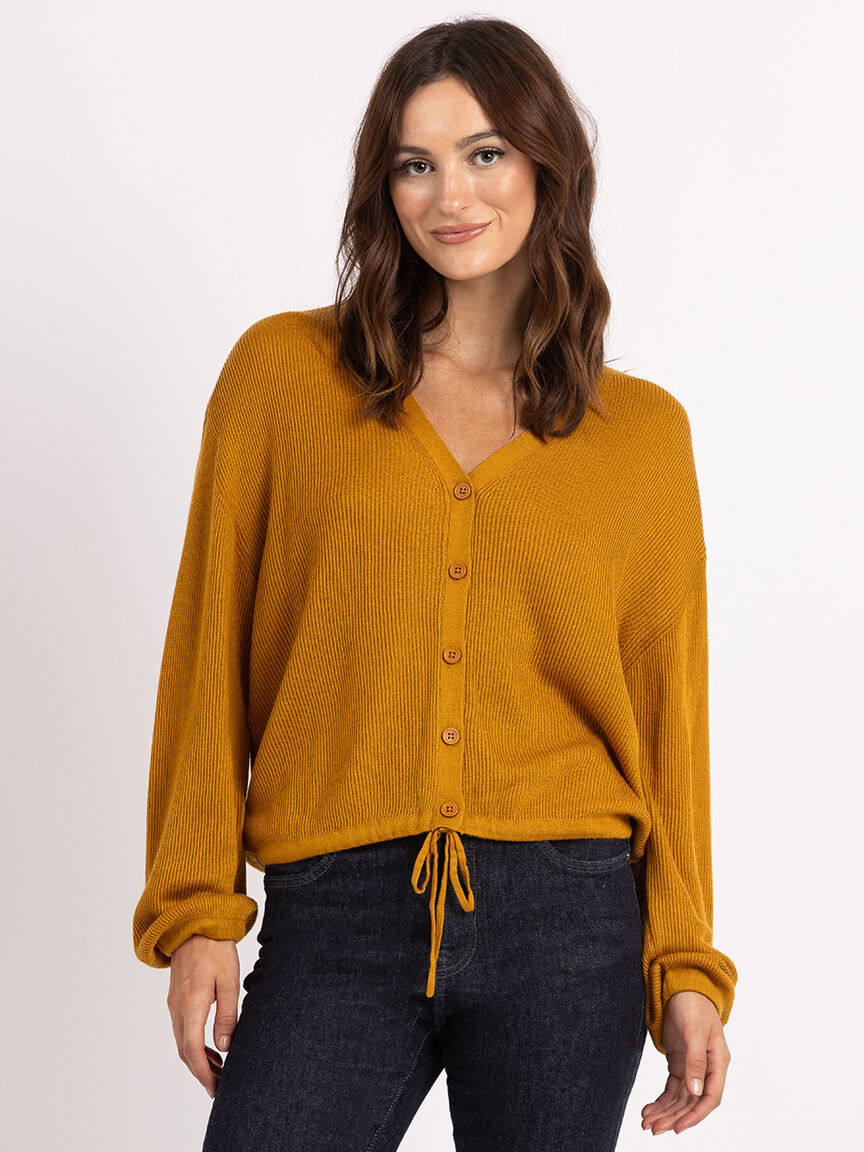 aurelia v neck button front sweater Image 1