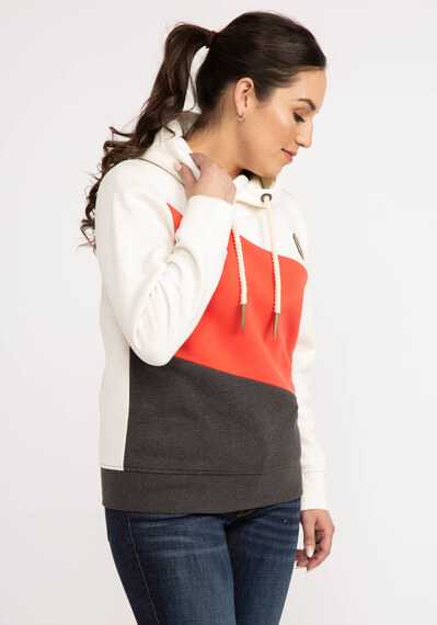 ainsley color block hooded popover Image 2