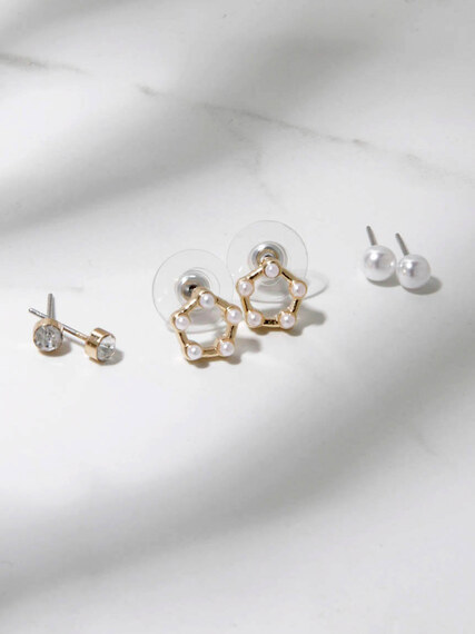 6 pack stud and dangle earrings Image 3