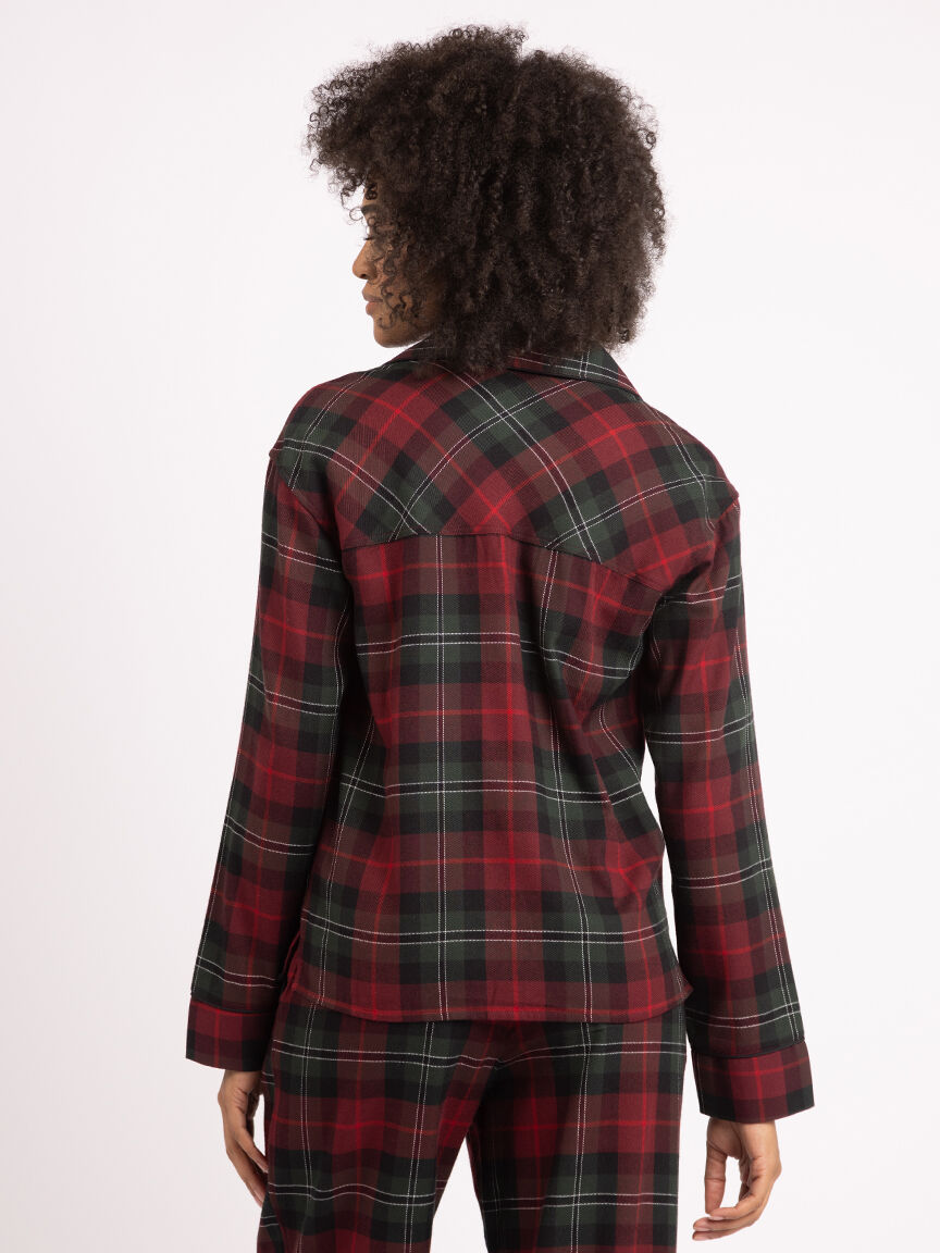 emelie flannel lounge top Image 3