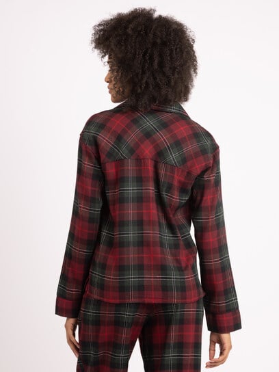 emelie flannel lounge top emelie flannel lounge top