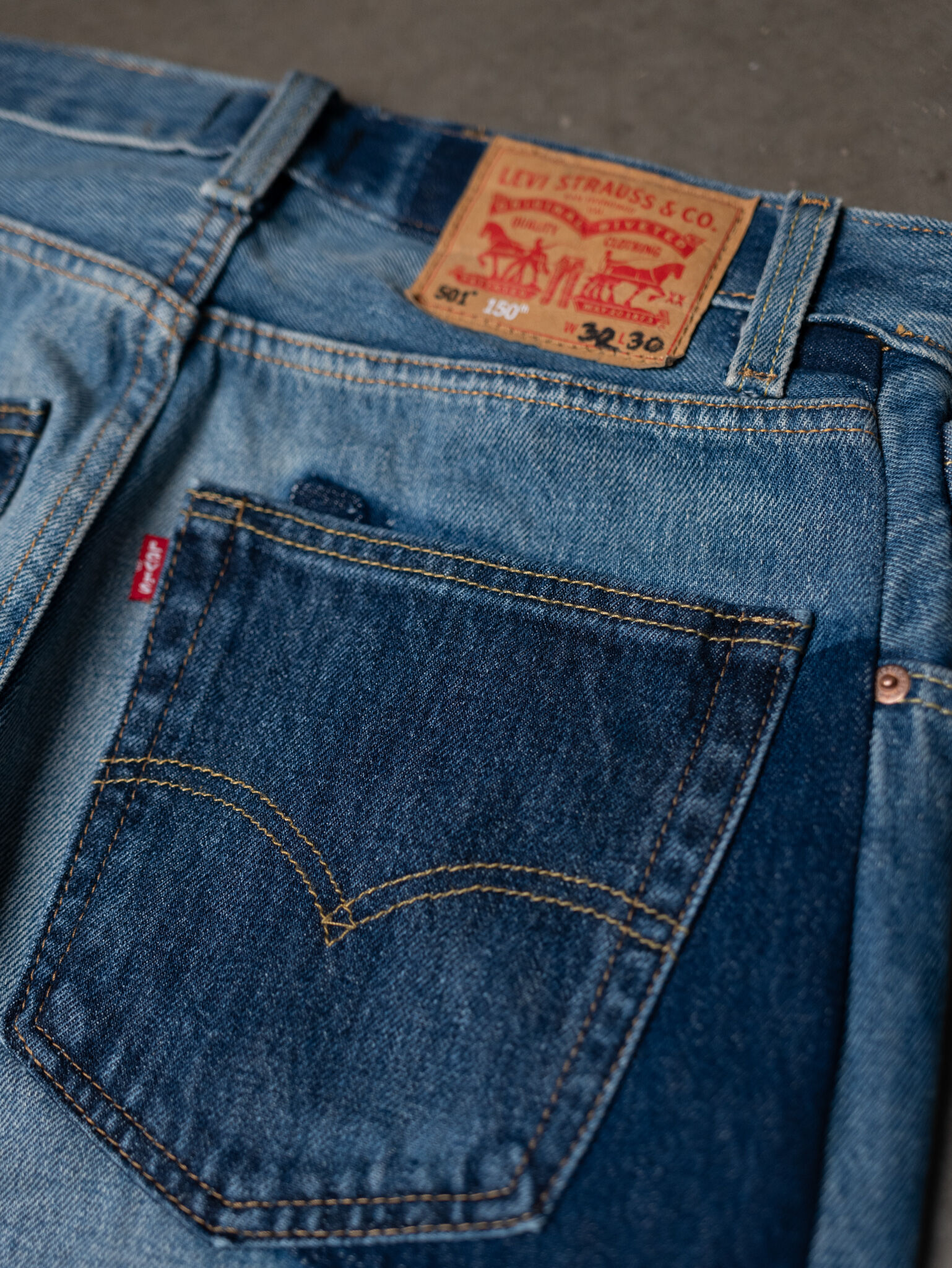 levi's 501 altered wide leg jean Image 8