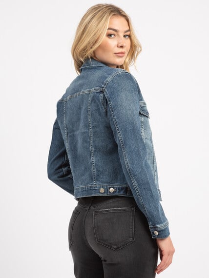 fitted jean jacket Image 3