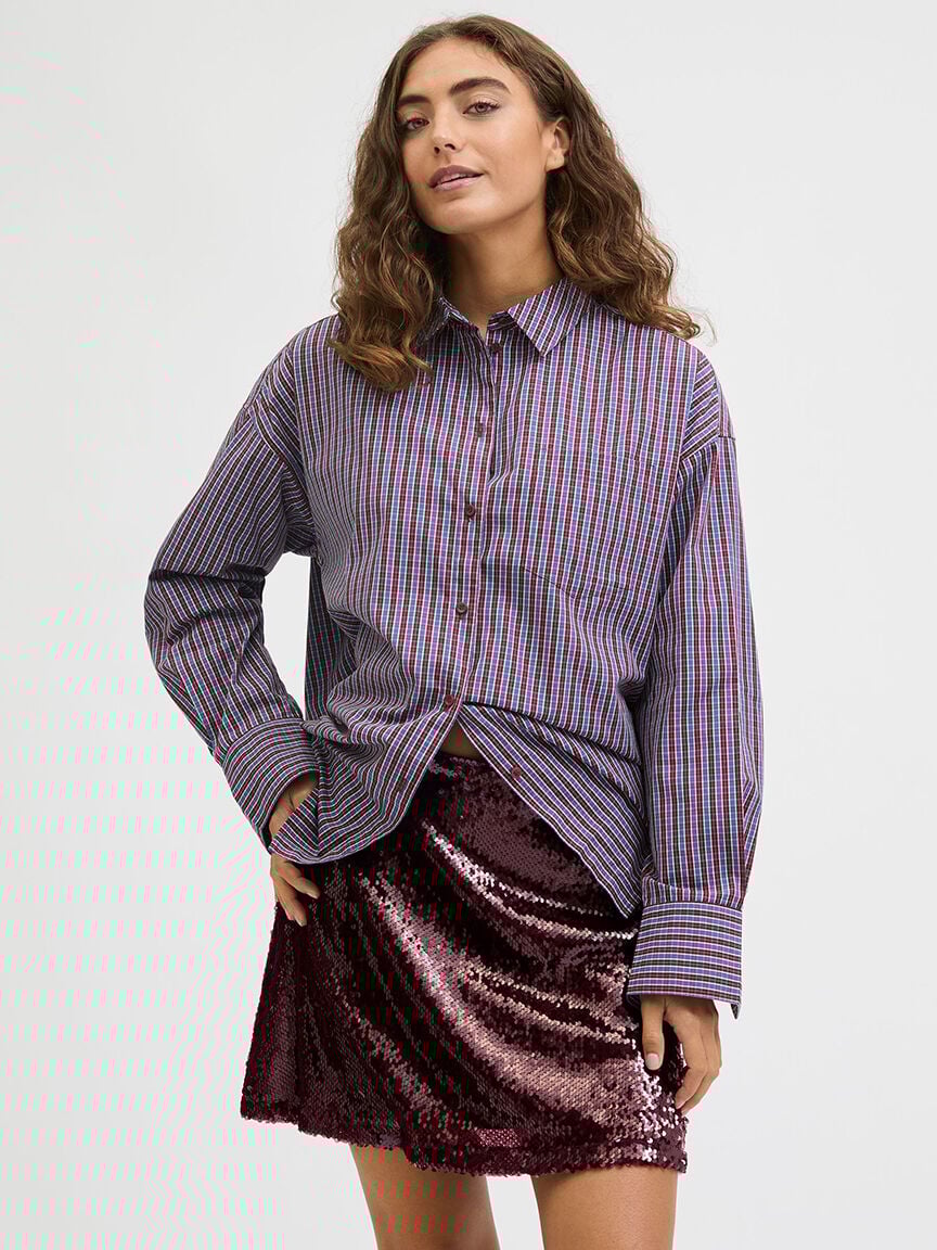 tara sequin mini skirt