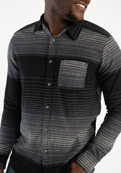 westlake strip hooded flannel shirt Image 4