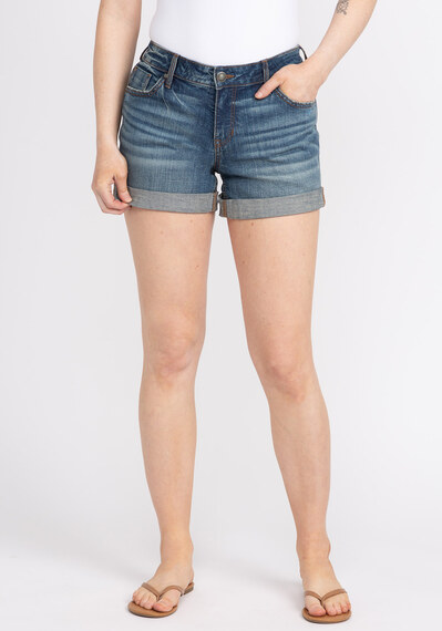 mid rise boyfriend shorts Image 1