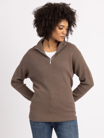 mauren 1/4 zip mock neck sweater mauren 1/4 zip mock neck sweater