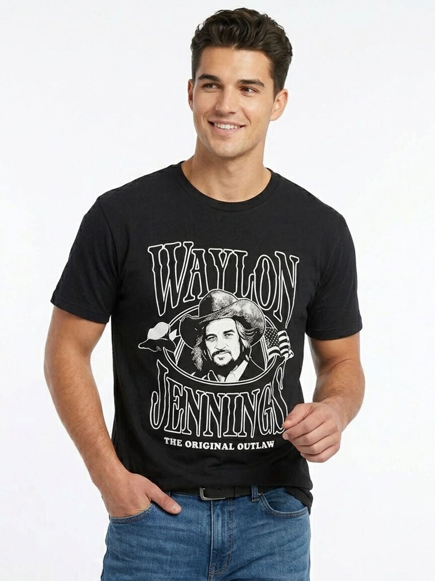 unisex waylon jennings graphic tee