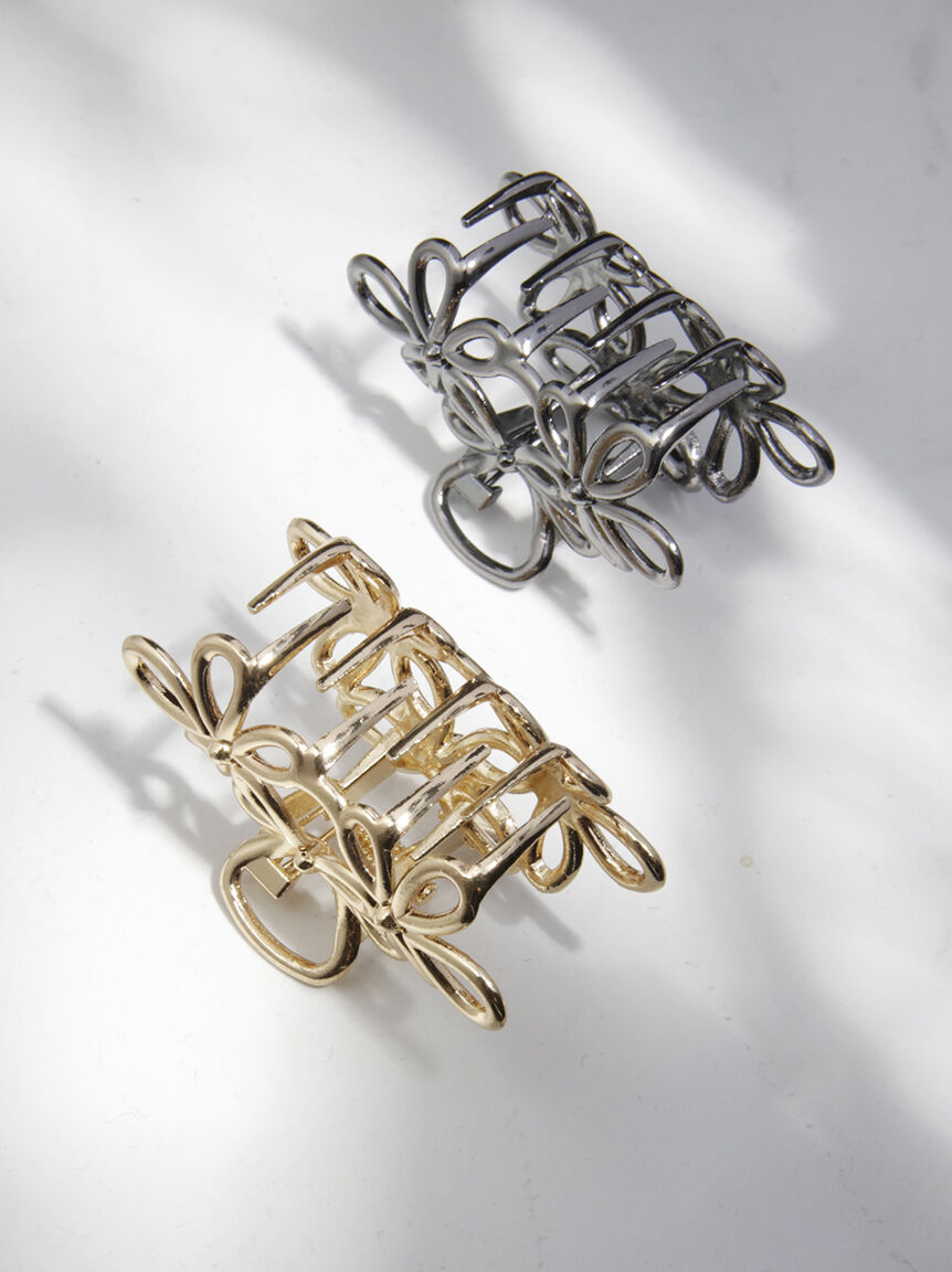 2 pack floral claw clips Image 3