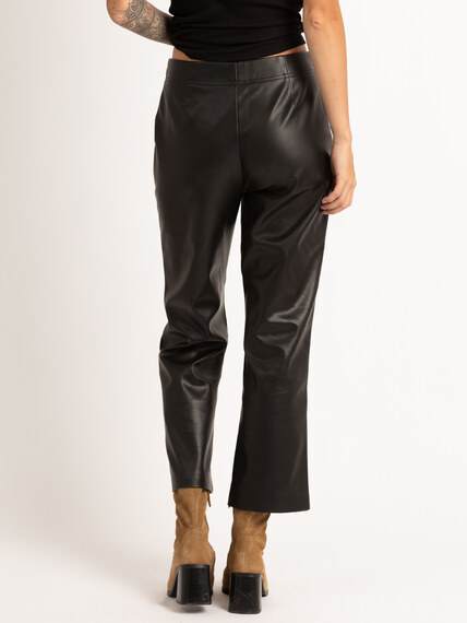 camina faux leather cropped trouser Image 2